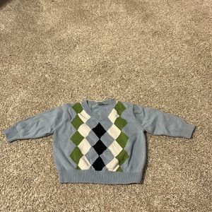 Blue sweater boys size 6-12 months